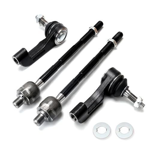 4Pcs Front Inner & Outer Tie Rods Compatible with 2008-2011 Dodge Nitro, 2008-2012 Jeep Liberty, Fits ES800412 ES800413 EV800416, Restore Tight Steering & Eliminate Wobble - size: ES800412 ES800413 EV800416 (4Pcs)