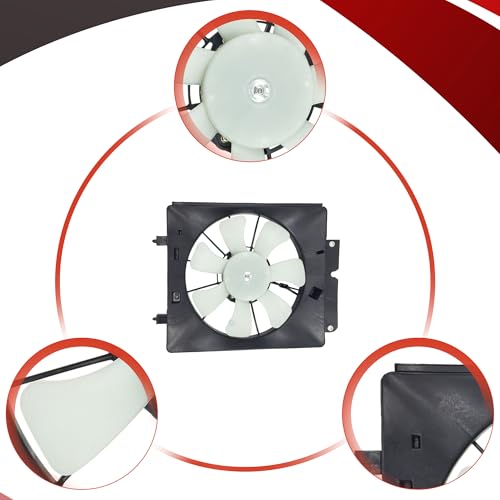 PartsFlow A/c Air Conditioning Condenser Cooling Fan For 2002-2006 Honda CR-V 620-233 - color: For Honda CR-V