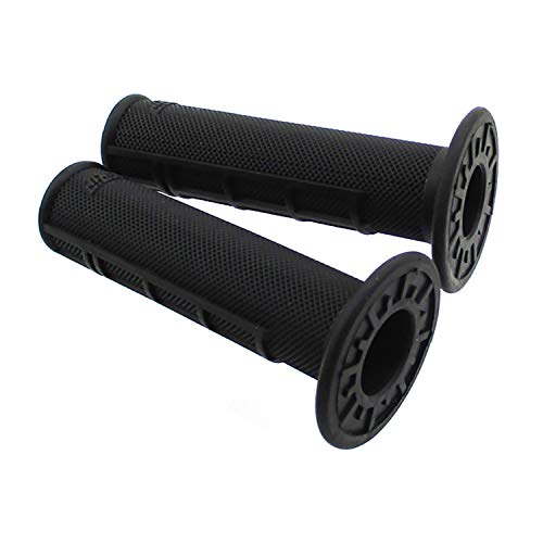 7/8'' ATV Grips Universal Handlebar Grips Soft Rubber Motorcycle Grip for ATV Polaris Thumb Throttle Kid Youth 4 Wheeler Quad 400ex - color: Black