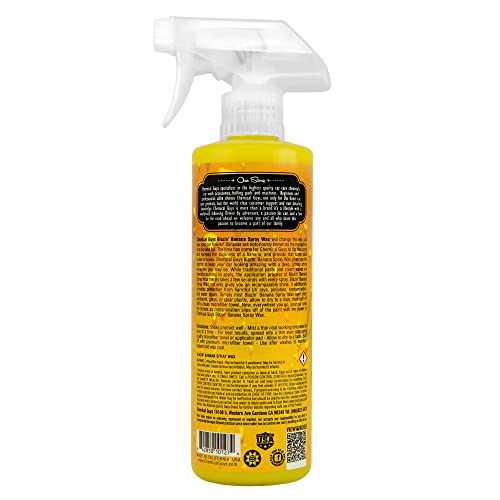 Chemical Guys, Blazin' Banana Carnauba Spray Wax, High Gloss Shine, 16 oz - size: 16 Fl Oz (Pack of 1)