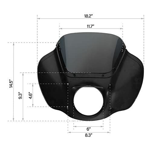 TCMT Motorcycle Fairing Windshield Bracket Fit for Harley FXST 2020-2024