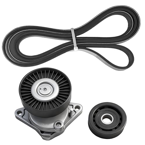 Complete Serpentine Belt Kit With Tensioner And Idler Pulley - size: Mb C280, E320, S500, Chrysler (98-08)