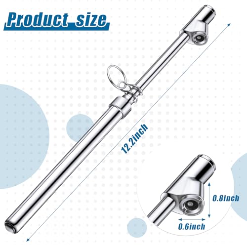 Tallew 20 Pack Dual Head Tire Pressure Gauge Heavy Duty Air Pressure Tire Gauge for Auto Truck Car RV Van Gage Range 10-150PSI, 1-10Bar (Silver) - color: Silver