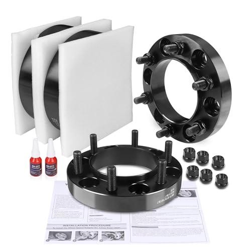 FLYCLE 6x5.5 Hubcentric Wheel Spacers 1 Inch for 1995-2023 Tacoma 4Runner, 6x139.7mm with 12x1.5 Studs 106mm Center Bore Forged Wheel Spacer for Tundra FJ Cruise Fortuner Sequoia GX460 GX470 - size: 1 Inch