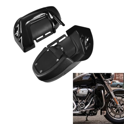 TCT-MOTORPARTS Lower Vented Fairings Glove Box Cap Glove Fit for Harley Road Street Electra Glide Road King Tour Electra Glide Ultra Classic FLHTC1983-2013 - color: Unpainted Black