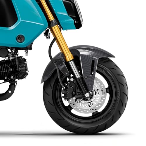 Mokuo Motorcyle 페어링 부품, ABS 소재 전면 펜더, 2021-2024 혼다 그롬 Msx 125 SF와 호환, 탄소 섬유 색상 - style: 전면 펜더