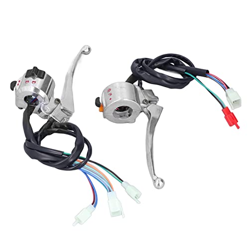 Motorcycle Handlebar Switch, Motorcycle Turn Signal Switch, 22mm Drum Brake Handle Bar Switch Motorcycle Multi-Function Handlebar Switch Button for Chinese Scooter