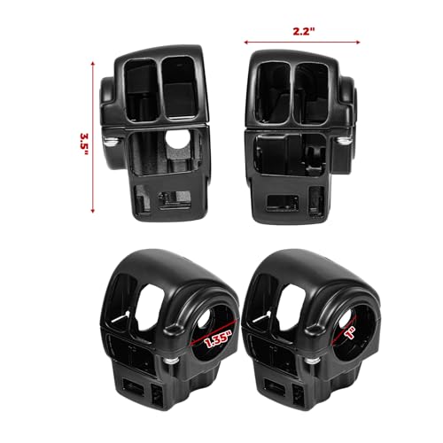 Hand Control Switch Housing Button Caps Black - color: black