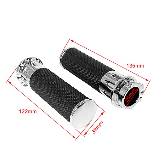 Motorcyle Handle Black CNC 1" 25mm Handlebar Hand Grips for Harley Sportster Touring Dyna Softail Custom Road King Street Glide (C)