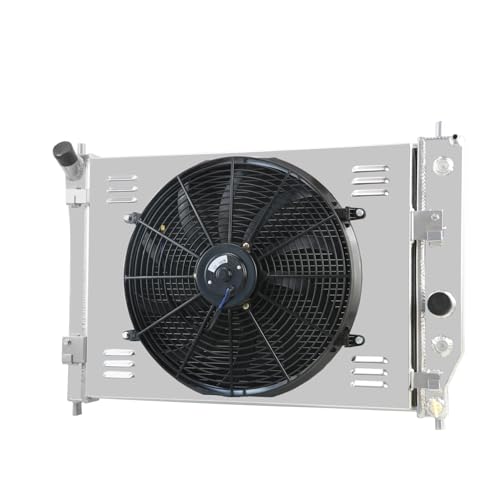 3 Row Aluminum Radiator+Shroud Fan for 2005-2013 Chevy Corvette 6.0 6.2L 7.0L V8, radiators,replacement radiator, aluminum radiator