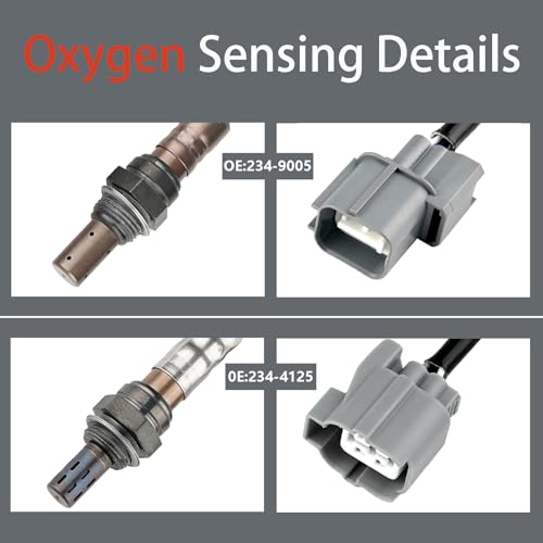 산소 O2 센서 234-9005 234-4125 업스트림 및 다운스트림 O2 센서, 혼다 CR-V EX LX 2.4L 2002-2004에 적합