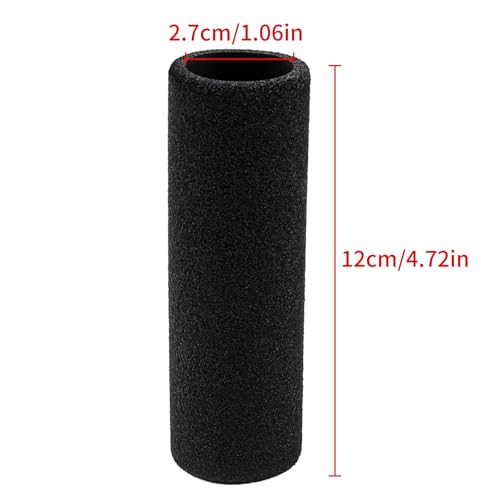 Motorcycle Grip Covers Foam Handlebar Grips Compatible with Harley Honda Kawasaki BMW Yamaha Triumph Suzuki A Pair of Anti-Slip Universal Black Grip Covers - size: Fit for 1-1.2 inch