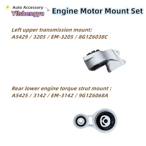Engine Motor Mount Kit for 2008-2012 Taurus 3.5L / MKS 3.7L - size: Flex 2009-2012 V6 3.5L