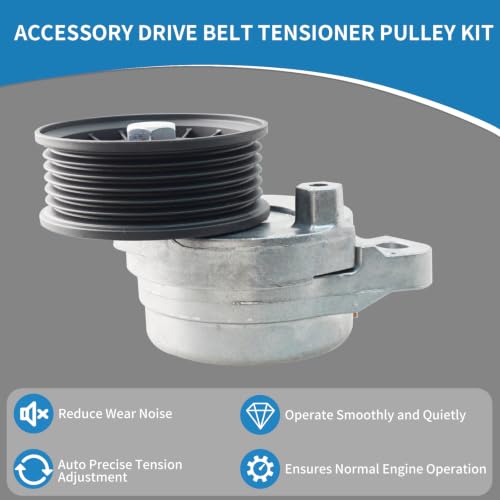 38452 Engine Belt Tensioner Serpentine Belt Drive Idler Pulley Kit - size: 90K-38452