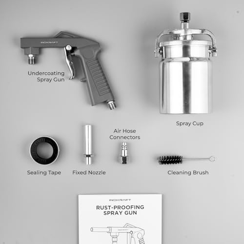InoKraft Undercoating Spray Gun, for Truck Bed Liner Coating, Rubberized Undercoat, Rust Proofing (Basic Model) - size: Basic Model