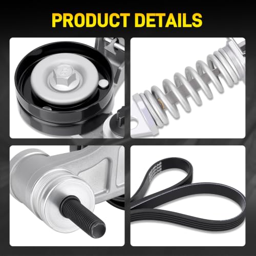 Belt Tensioner Assembly With Pulley & Serpentine Belt #55565236