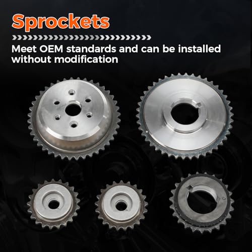 2.4 Timing Chain Kit w/Water Pump Fit For Chevy Equinox, Replaces# 94201S - size: 12621505