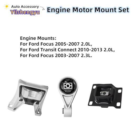 Engine Motor Mount Kit for Ford Transit Connect 2010-2013 2.0L - size: Focus 2003-2007 2.0L/2.3L
