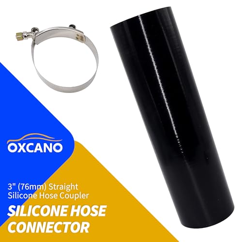 ID 3" (76mm) Straight Silicone Hose Coupler, 4-Ply 5mm Thickness - size: ID 3" (76mm) Straight