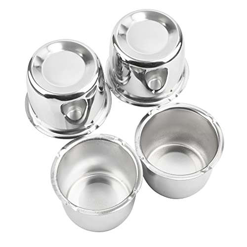 4Pcs 3.15" OD 2.68" H Push Through Trailer Wheel Center Cap for Rim - color: Chrome, size: 3.15" Hub 2.68" H