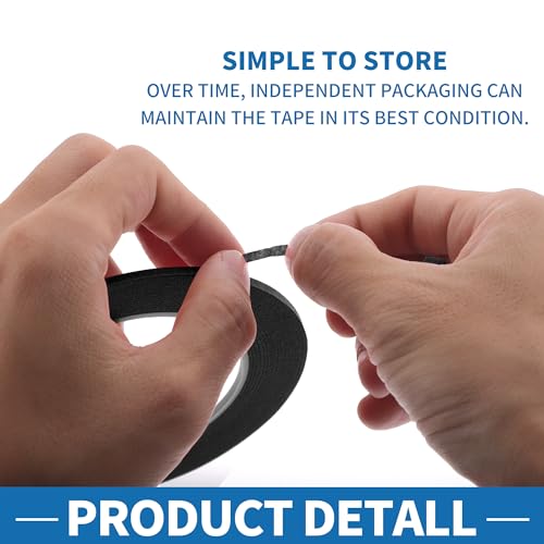Painters Tape Easy Removal 0.1 Inches x 52.5 Yards Black - color: Black, size: 0.1 Inches x 52.5 Yards