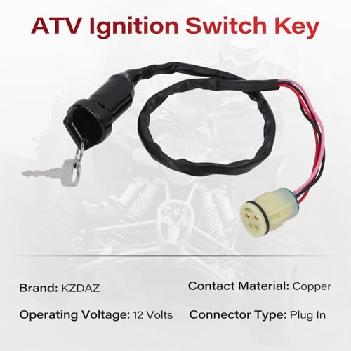 Ignition Key Switch for Honda ATV Rancher 350 400 420 Foreman