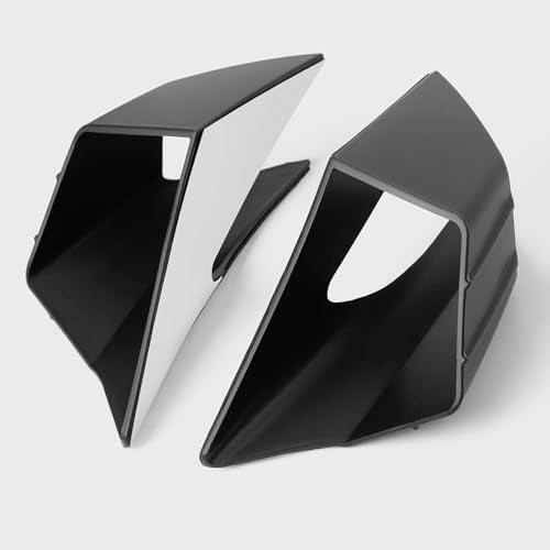 WOOGA Motorcycle Side Winglet,Motorcycle Side Spoiler Front Fairing Aerodynamic Winglets Air Deflector Wing Compatible with Ho&n&da CBR650R 2019-2023 Su&zu&ki GSX250R (Matte Black) - color: Matte Black