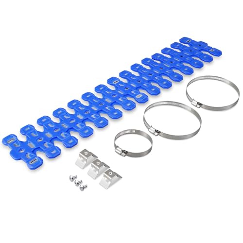 NICECNC Pipe Heat Shield Cover Guard Protector Motorcycle Blue - color: Blue