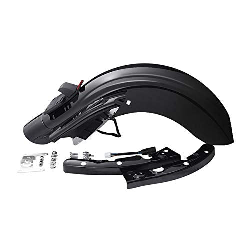TCMT 5" Stretched Extended Saddlebags 6X9" Speaker Lids Rear Fender Fit For Harley Touring Road King Electra Glide Street Glide Road Glide Ultra 2009-2013 - color: Rear Fender Smoke Lens, size: 5" Stretched Saddlebags 6x9" Lids(Chrome Latches)