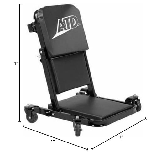 ARC-POWER for Low Profile Padded Rolling Mechanic's Convertible Creeper Seat 450 LB Capacity