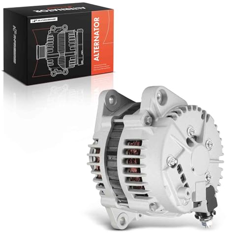 A-Premium Alternator Compatible with Nissan Rogue 2008-2012, X-Trail 2005-2006, 2.5L, 12V 110A 6-Groove Clutch Pulley CW, 2 Pins only (Not for 3 Pins), Only for 110A, Not for 120A, Replace# 23100AU400