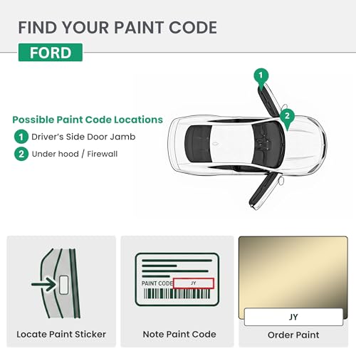ERA Paints - JY - Ginger Ale Metallic for FORD Exact OEM Color Match Automotive Touch Up Paint for Cars - Spray Paint with Premium Spray Nozzle - Premium Kit - Made in USA - style: Spray - Premium Kit