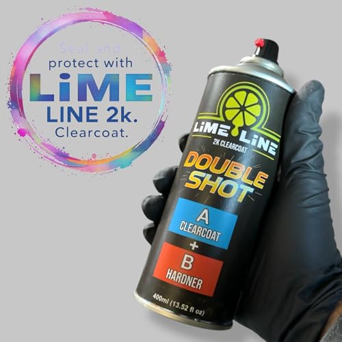 LiME LiNE Metal Flake Basecoat Automotive Grade Sparkle Spray Paint (Black Rainbow Iridescent) - color: Black Rainbow Iridescent