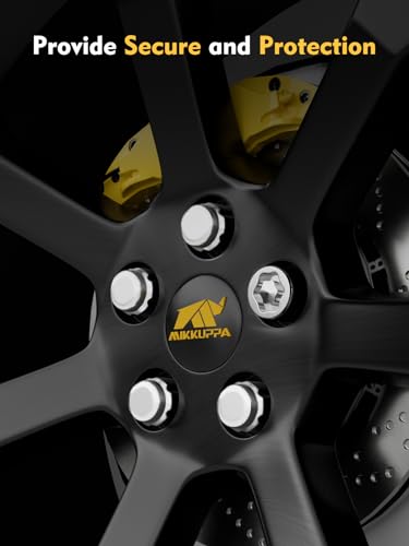 MIKKUPPA 00276-00901, Wheel Lock Lug Nuts M12x1.5, Wheel Locking Set of 5 - size: M12x1.5 - 1.35" Length