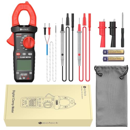 Neoteck Clamp Meter 4000 Counts Amp Meter for AC Current AC/DC Voltage 600A
