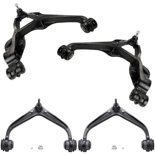 Detroit Axle - 4pc Front End Control Arms for 11-19 Chevy Silverado 2500 HD - size: 4C48218/4PC