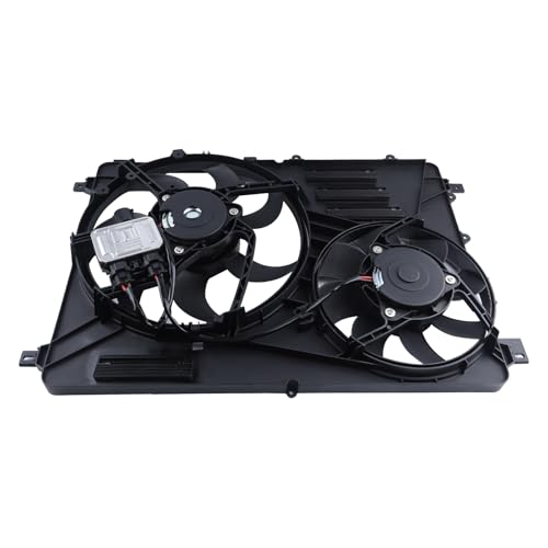 Engine Cooling Radiator Fan w/Controller Assembly Fit for 2010-2016 XC60,2011-2016 S60,2008-2015 XC70,2008-2015 S80,2015-2016 V60,2008-2010 V70 Replace 838-0009