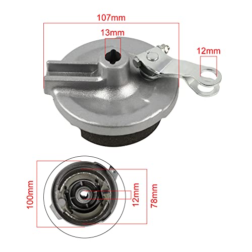 10" Rear Wheel Rim Tire Assembly 12mm Bearing 50cc 70cc 90cc 110cc Dirt Pit Pro Trail Bike CRF50 DRZ70 PW50 BBR50 TTR50 DRZ50 SSR 2.50-10 1.4x10 Rear Drum Brake (Tire: 2.50-10 with Drum Brake) - size: Tire: 2.50-10 with Drum Brake