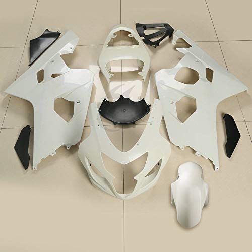 TCT-MOTORPARTS Unpainted Injection Fairing Bodywork Kit Fits for Suzuki GSXR 600 750 2004-2005 - size: Fit For GSXR 600/750 2004-2005