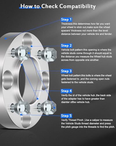 ECCPP Wheel Spacers 1" 4x110 for TRX500FA FourTrax Foreman Rubicon 4-Pack