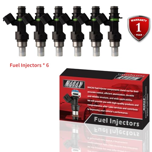 Set of 6 Fuel Injectors 15710-66J00 FJ966 Replacement - size: FJ966