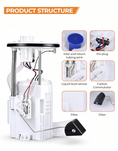 AutoExact E8937M Electric Fuel Pump Assembly for 2008-2011 Toyota Camry - size: 08-11 Camry