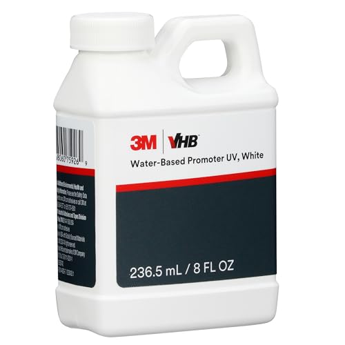 3M VHB Tape Water-Based Promoter UV, White, 1/2 Pint - size: 1/2 Pint