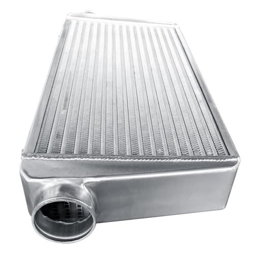 Universal Intercooler 31''x13''x4" Front Mount Intercooler 3'' Inlet and Outlet Aluminum Turbo Intercooler Direct Replacement for Any Turbo Charger system - size: 31''x13''x4" 3''