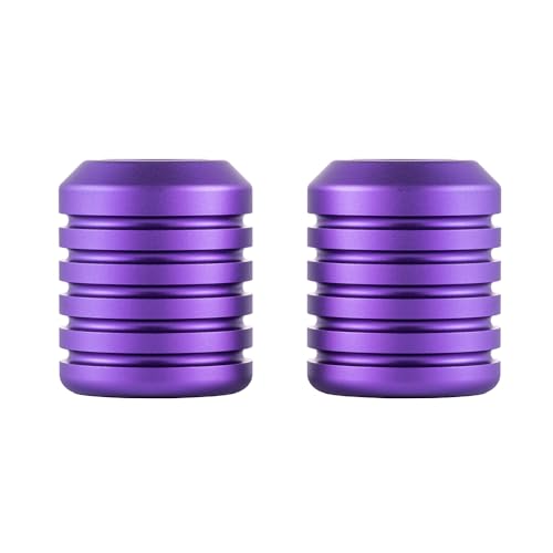 Advanblack Motorcycle Frame Sliders Machined CNC Alumium Crash Bar Slider Fit All Flat Out & Highway 1 1/4" Crash Bar Saddlebags Guards (Purple) - color: Purple