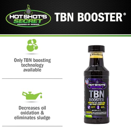 Hot Shot's Secret TBN Booster Oil Additive, 16 oz, 12-Pack - size: 16 Fl Oz (Pack of 12)