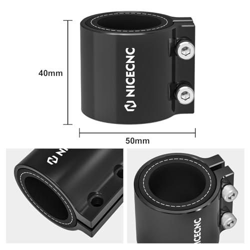 NICECNC Exhaust Sleeve Clamp Band Black - color: Black