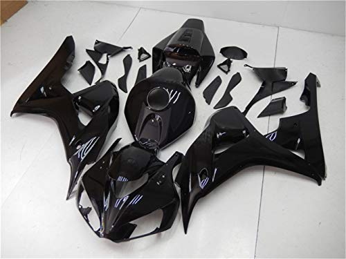 Glossy Black Fairing Fit for HONDA 2006 2007 CBR1000RR CBR 1000RR New Injection ABS Plastics Bodywork Body Kit Bodyframe Body Work 06 07 - color: 01 Glossy Black