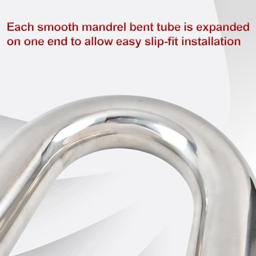 2.25''DIY Custom Mandrel Exhaust Pipe Tube Pipe Industry Pipe-8PCS - size: 2.25 Inch