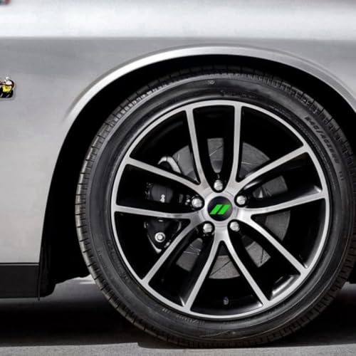 4Pcs Wheel Center Cap 63mm/2.5 inches Compatible with Dodge(Green) - color: Green